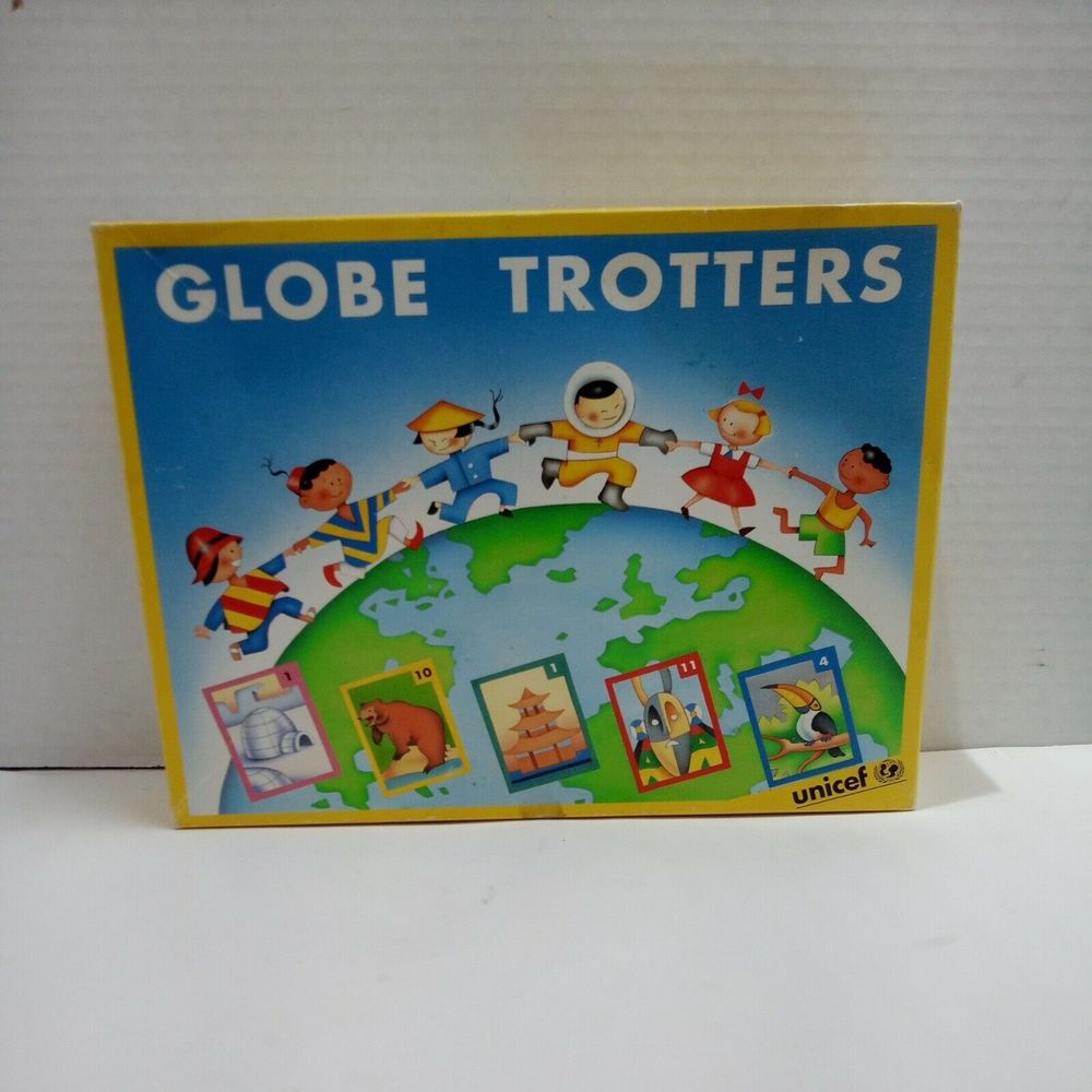 Vintage Unicef Globe Trotters BOARD GAME COMPLETE Rare